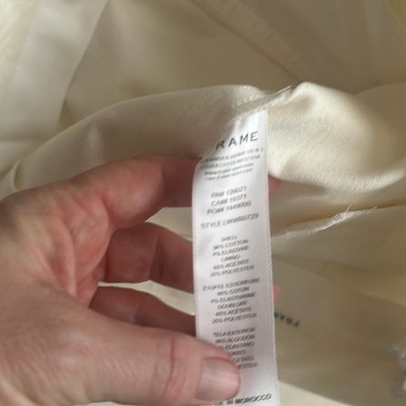 Frame Le High Flare Stretch Cotton Trouser Pants, Size 10 - Picture 13 of 13